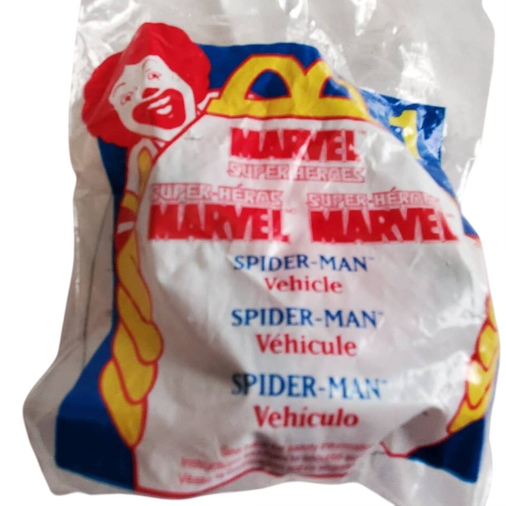 1996 McDonalds Happy Meal Toy Spider Man Vehicle 1 Marvel New in Package
